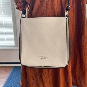 Kate Spade Hudson Messenger Bag – Ivory/Cream – Adjustable Strap